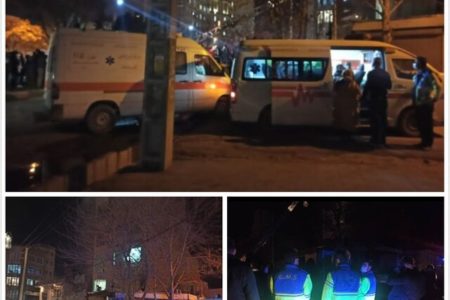 مهار آتش سوزی ساختمان ۹ طبقه در کرمانشاه/ ۲ نفر جان باختند، ۲۱ نفر نجات یافتند