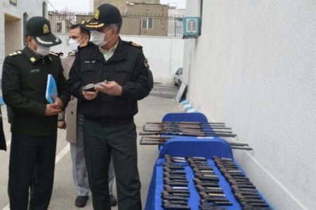 کشف ۱۳۳ قبضه اسلحه جنگی و شکاری در کرمانشاه